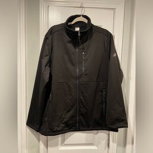 NWT Ozark Trail Mens Size L Black Mock Neck Soft Shell Full Zip Jacket